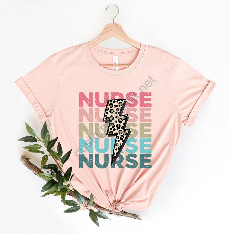 Nurse Lightning Bolt Shirtgift For Nurse Shrit Nurse Graduation Shirts Nurse Graduation Shirtdistressed Leopard Nurse Shirt