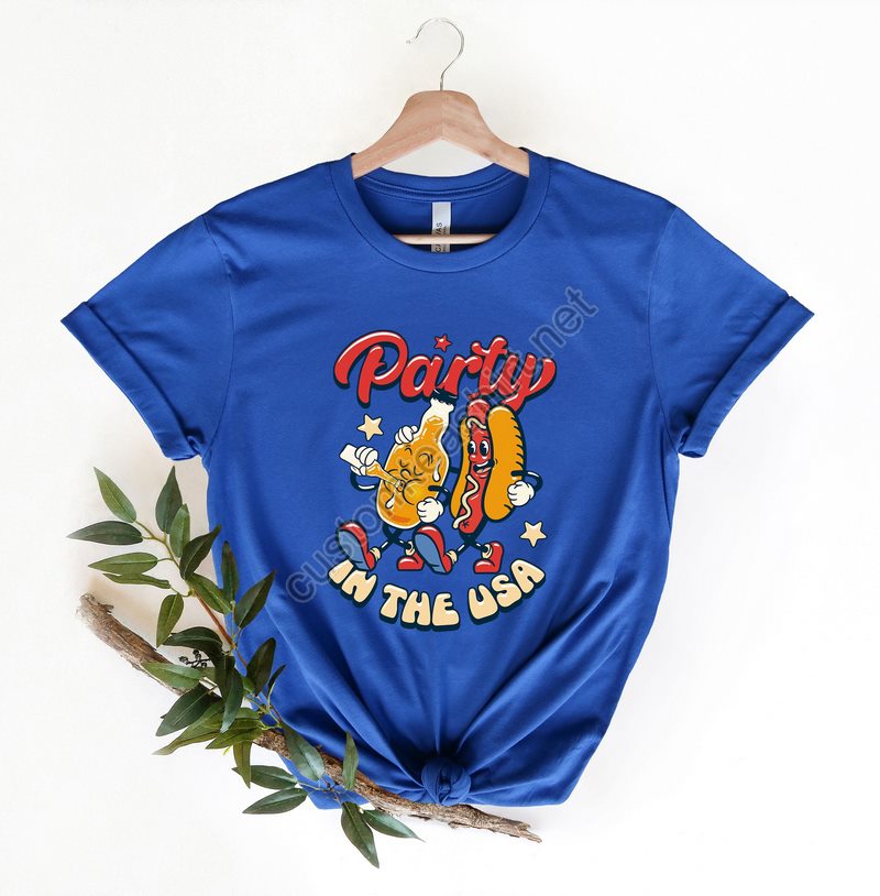 Retro Party In The Usa Shirtparty In The Usa Shirt4th Of July Shirtindependence Day Shirtusa Patriotic Tee4th Of July Party Shirt