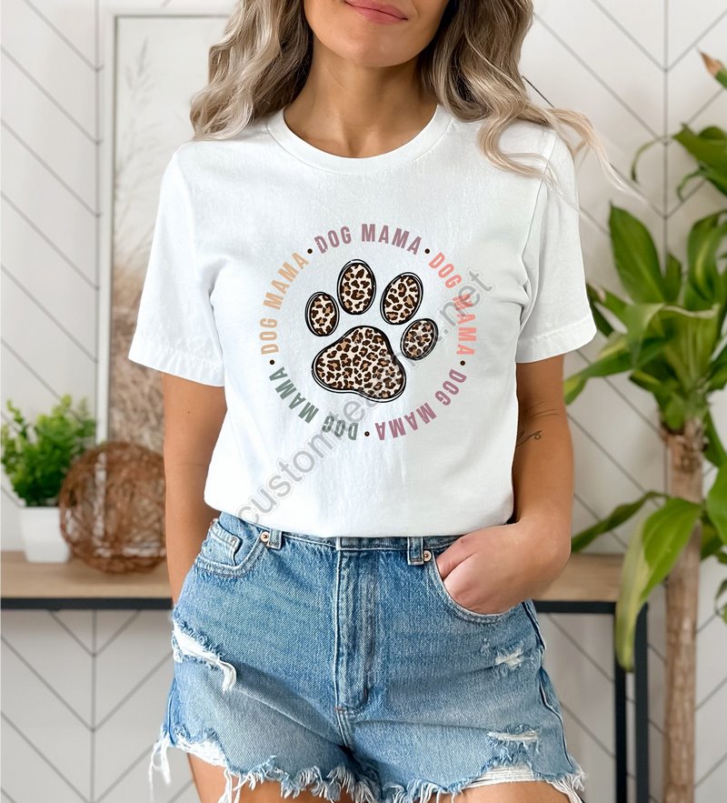 Dog Mama Shirt Dog Mom Gift Dog Mom T Shirt Dog Mom T-shirt Dog Lover Gift Fur Mama Shirt Pet Lover T Shirt Dog Lover Tee