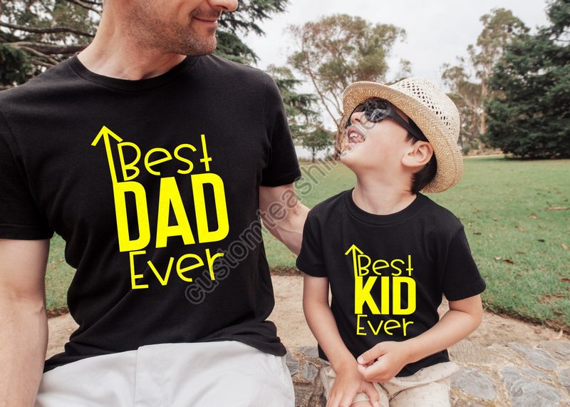 Father And Son Matching Shirtsbest Dad Ever Shirtbest Kid Ever Shirtfathers Day Shirtdad And Son Shirtfather Birthday Gift