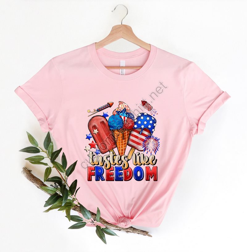 Tastes Like Freedom Shirt Patriotic Popsicles Shirt 4th Of July Shirt American Flag Shirt Freedom Shirt 4th Of July Kids Shirt