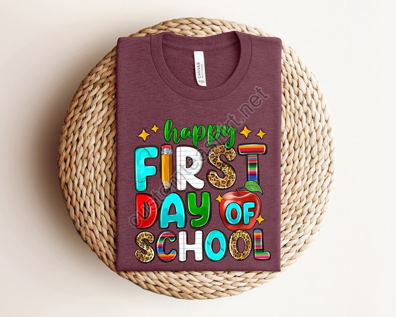 First Day Of School Shirt Happy First Day Of School Shirt Teacher Shirt Teacher Life Shirt School Shirts 1st Day Of School Shirt