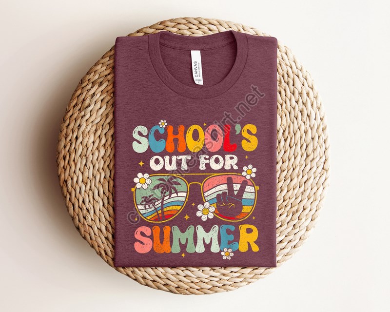 Schools Out For Summer Shirt Happy Last Day Of School Shirt Summer Holiday Shirt End Of The School Year Shirt Classmates Matching Shirt