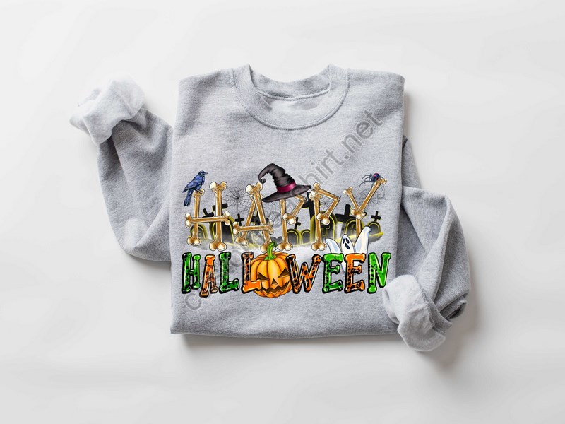 Happy Halloween Sweatshirt Halloween Sweatshirt Happy Halloween T-shirt Funny Halloween Sweatshirt Women Halloween Shirthalloween Gift