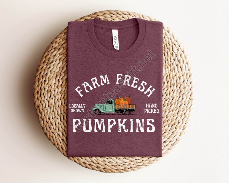 Fall Sweatshirt Farm Fresh Pumpkins Sweatshirt Thanksgiving Sweatshirt Cute Fall Sweatshirt Women Graphic Sweatshirt Pumpkin Sweatshirt