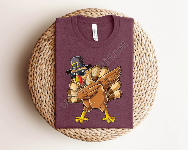 Dabbing Turkey Thanksgiving Hoodie Thanksgiving Unisex Hoodies Turkey Hooded Sweatshirt Funny Turkey Hoodie Thanksgiving Sweatshirt