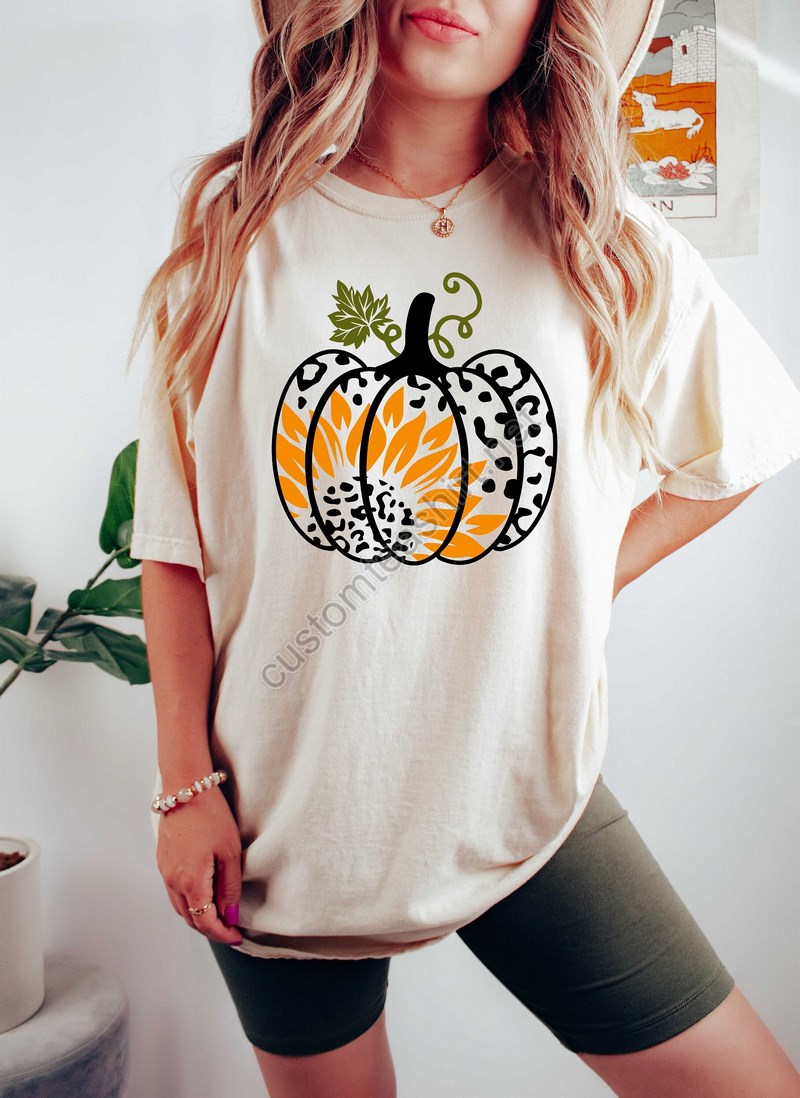 Leopard Pumpkin Sweatshirtleopard Print Pumpkin Sweatshirthalloween Sweaterhalloween Pumpkin Sweatshirtcute Fall Sweatshirtthanksgiving