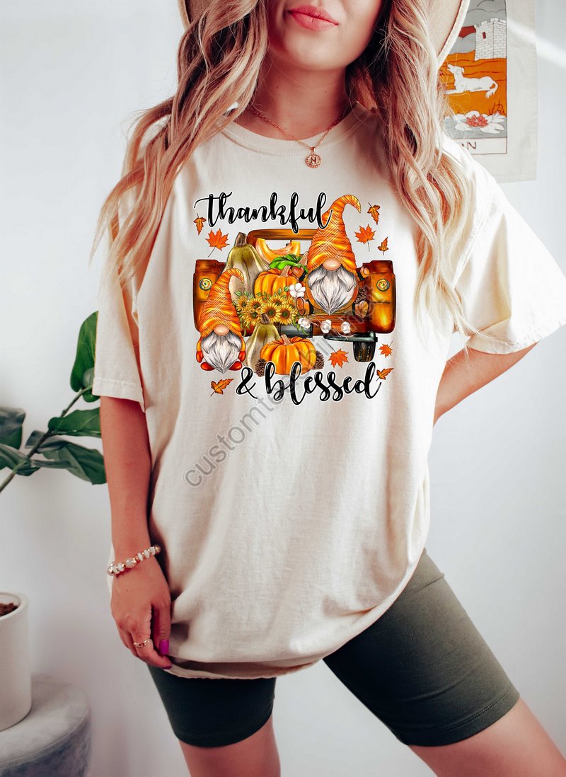 Fall Gnomes Shirt Gnome Fall Shirt Fall Tee Thankful Shirt Thanksgiving Tee Fall Tshirt Thankful Pumpkin Shirt Holiday Shirt