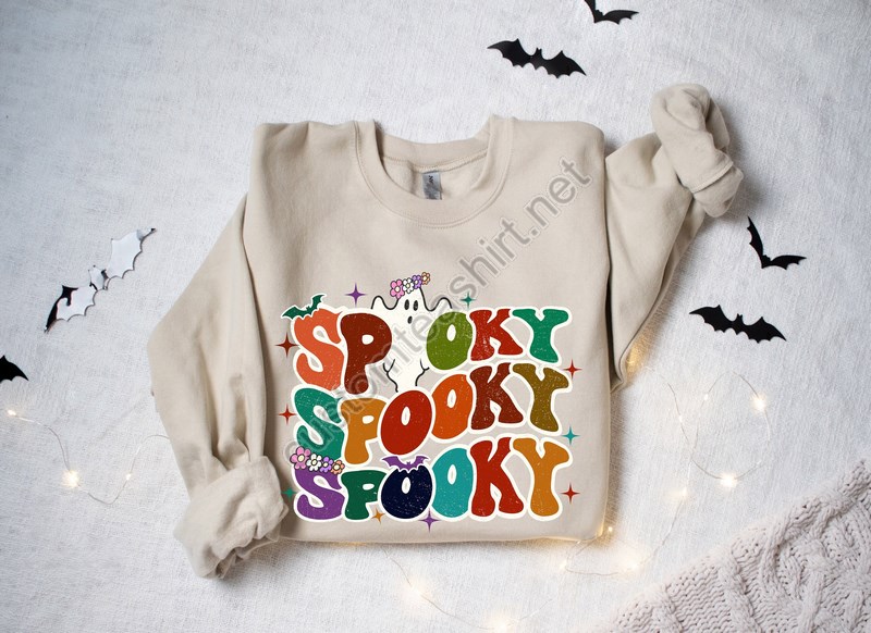 Neon Halloween Spooky Sweatshirt Halloween Sweatshirt Halloween Shirt T Shirt Halloween Costume Spooky Spooky Season