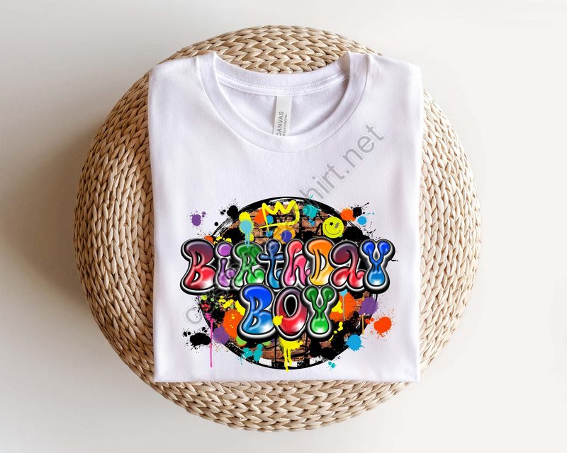 Boy Birthday Shirtbirthday Boy Toddler Shirtgraffiti Birthday Shirtgift For Birthday Boyyouth Birthday Gift Shirtboy Birthday Party Tee