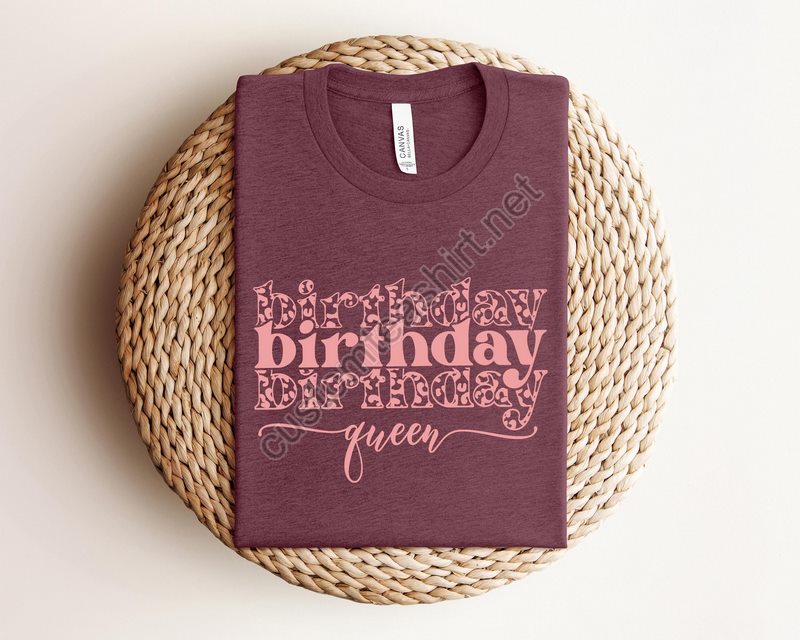 Leopard Birthday Queen Shirtbirthday Party Girl Shirtbirthday Squad Shirtyouth Birthday Girl Shirtbirthday Shirtbirthday Girl Shirts