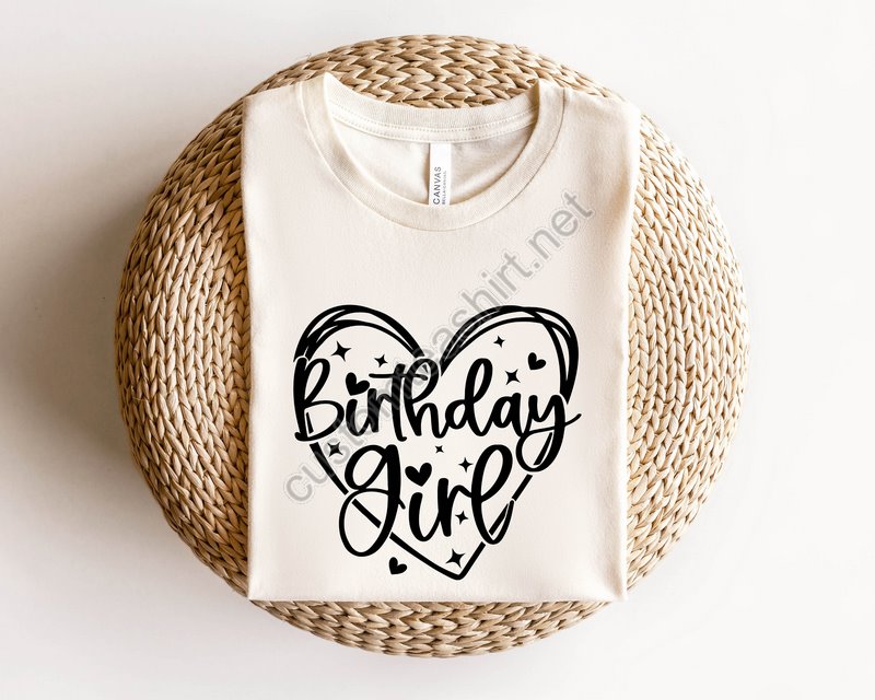 Heart Birthday Girl Shirt Birthday Party Girl Shirt Birthday Girl Shirt Birthday Girl Shirts Youth Birthday Girl Shirt Birthday Shirt