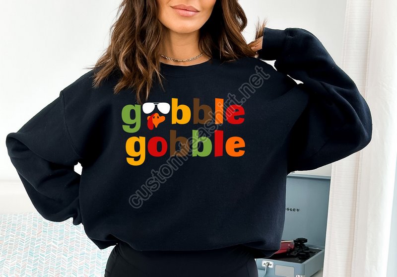 Thanksgiving Gobble Sweatshirt Funny Thanksgiving Sweatshirt Cute Fall Sweatshirt Thanksgiving Outfit Turkey Shirt Pumpkin Sweatshirt