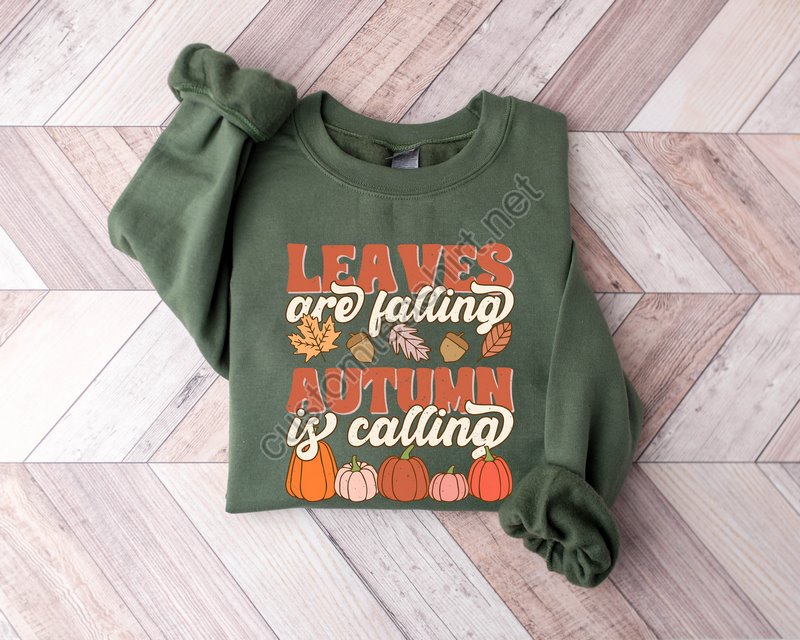 Leaves Are Falling Autumn Is Calling Sweatshirt Autumn Leaves Sweatshirt Autumn Skeleton Shirt Pumpkin Fall Sweatshirt Fall Hoodie