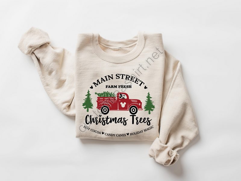 Farm Fresh Christmas Trees Shirt Pine Spruce Fir Christmas Gift Ideas Holiday Shirt Christmas Sweatshirt Unisex Adult Tee Winter Tee