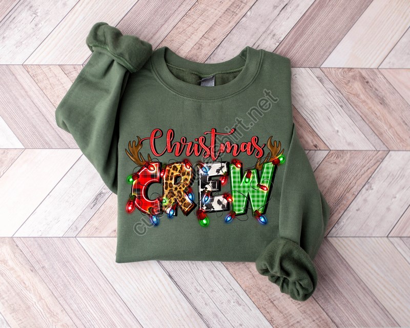 Christmas Crew Sweatshirtfamily Matching Christmas Shirtmatching Family Christmas Sweaterwinter Sweatshirtchristmas Shirt For Woman