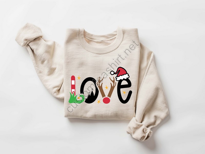 Love Sweatshirtchristmas Family Shirtchristmas Giftholiday Giftchristmas Family Matching Shirtchristmas Deer Shirtchristmas Gift