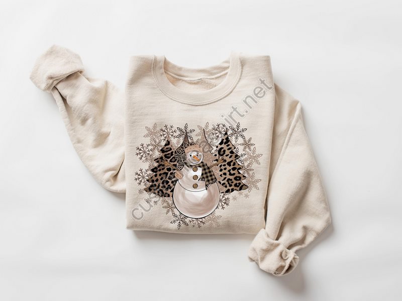 Leopard Christmas Tree Sweatshirt Winter Cozy Hoodie For Women Leopard Sweatshirt Christmas Sweatshirt Unisex Holiday Sweatshirt