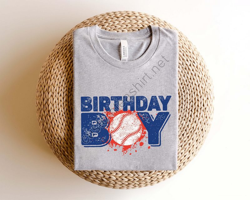 Boy Baseball Birthday Shirt Baseball Birthday Shirt Baseball T-shirt Baseball Lovers Gifts For Men Baseball Life Shirt Birthday Outfit