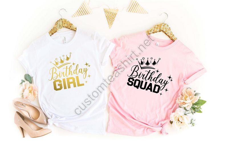 Birthday Queen Shirt Birthday Party Girl Shirt Birthday Squad Shirt Youth Birthday Girl Shirt Birthday Shirt Birthday Girl Shirts