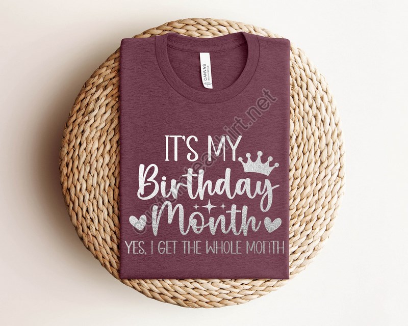 Birthday Month Shirt Birthday Queen Shirt Birthday Gift Shirt Birthday Shirt For Women Birthday Crew Shirt Birthday Party Shirt