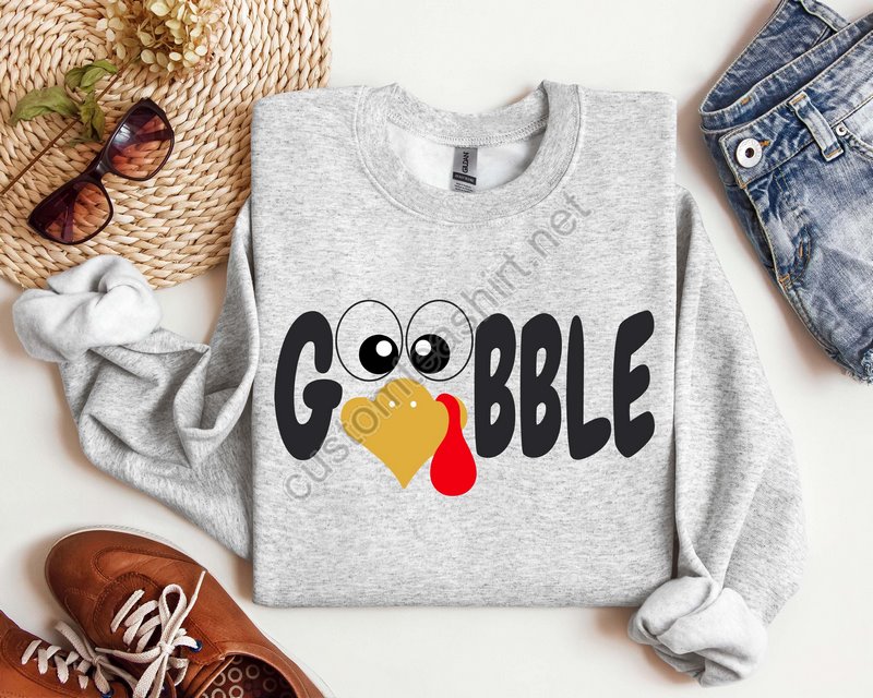 Gobble Sweatshirt Hoodie Gobble Turkey Sweatshirt Thanksgiving Sweatshirt Thanksgiving Hoodie Trendy Hoodie Trendy Sweatshirt