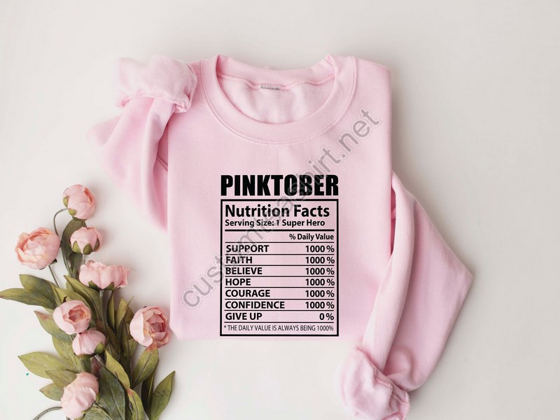 In October We Wear Pink Sweatshirtbreast Cancer Shirti'm A Survivor Shirtteam Cancer Shirtmotivational T Shirtcancer Awareness Shirt