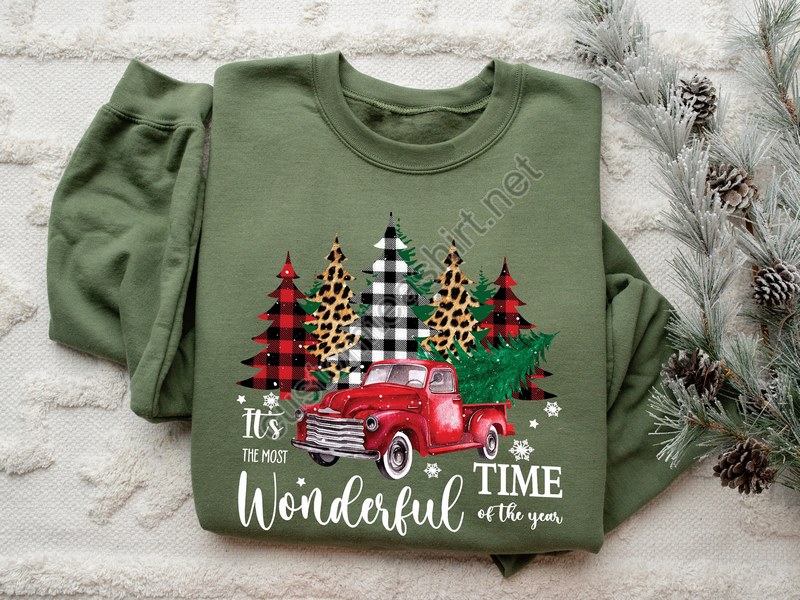 It's The Most Wonderful Time Of The Year Sweatshirt Christmas Sweatshirt Gift For Christmas Family Christmas Shirt Womens Christmas Tee