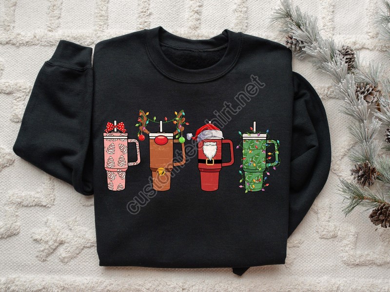 Christmas Coffee Sweatshirt Christmas Sweatshirt Christmas Shirt Coffee Lover Gift Worker Winter Christmas Snowman Latte Coffee Lover