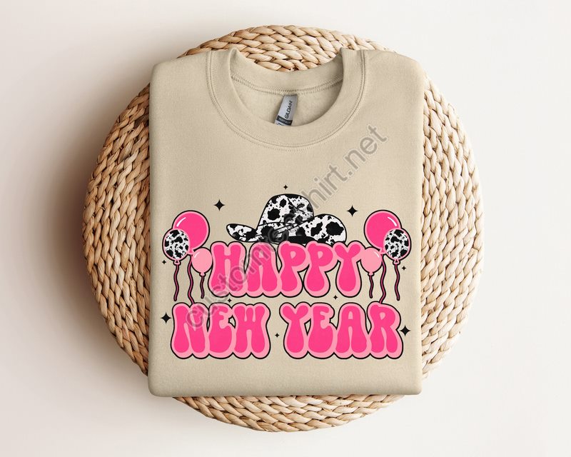 Western New Year Sweatshirt 2024 Happy New Years Sweatshirt New Year Gift New Years Party Sweatshirtnew Year Shirtcowgirl New Year Tee