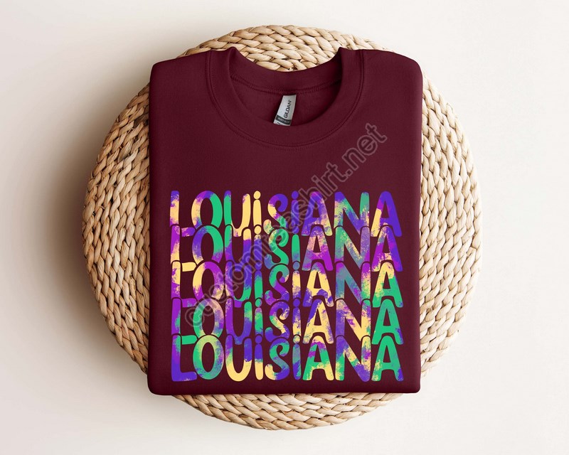 Louisiana Sweatshirt Mardi Gras Sweatshirt Born In The Boot Sweater Cajun Shirt New Orleans Hoodie Baton Rouge Louisiana Strong