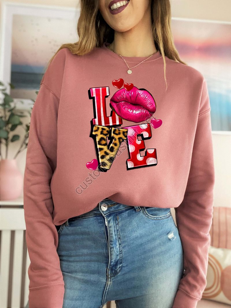 Love Sweatshirt Cute Valentines Sweatshirt Women Valentine Gift Valentines Day Shirt Valentines Sweater Valentine Crewneck