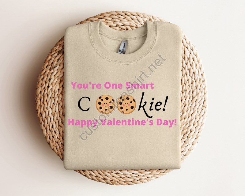 Valentines Day Cookie Sweatshirtvalentines Day Shirts For Womanlatte Valentine Shirtvalentines Day Gifthappy Valentine's Day Shirt