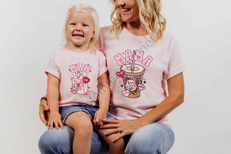 Mama Valentines Shirtmini Valentines Shirtmama's Girl Valentines Shirtrainbow Mama Shirt Rainbow Mini Shirtmama Mini Matching Shirt