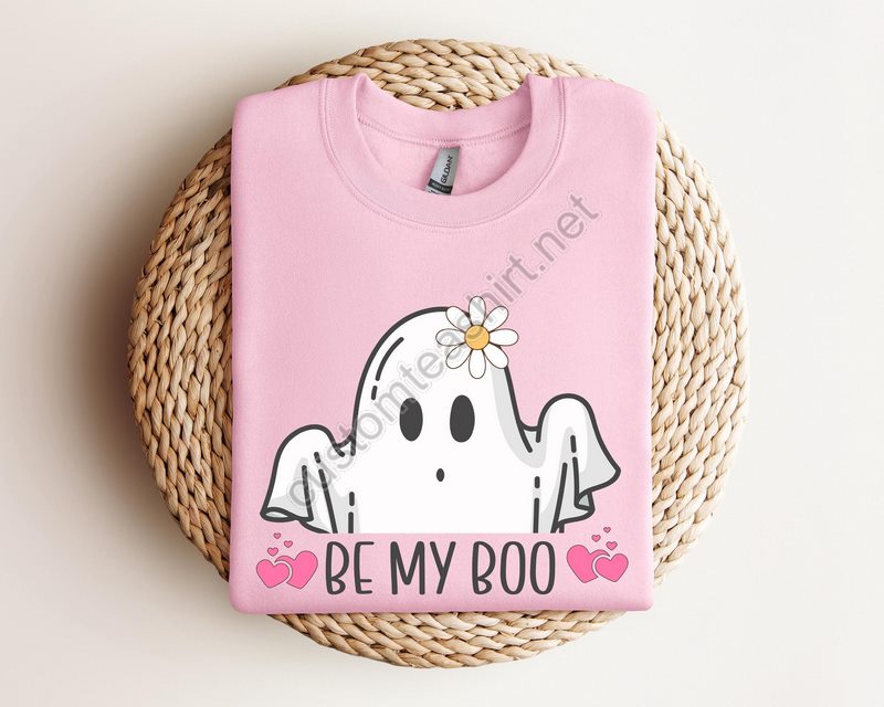 Be My Boo Sweatshirt Ghost Sweater Valentines Day Hoodie Xoxo Sweatshirt Women Valentines Day Sweatshirt Heart Sweatshirt