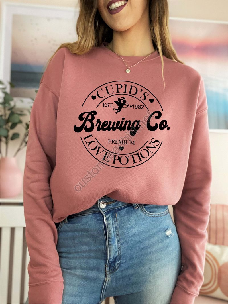 Cupid University Sweatshirt Valentine's Day Sweatshirt Valentines Sweatshirt Womens Valentines Day Sweaterlove Sweatshirtcupid Delivery