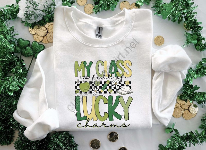 St Patrick's Day Teacher Sweatshirt St Patrick's Day Hoodie Teacher St Patrick's Day Sweatshirt One Lucky Teacher Teacher Sweatshirt