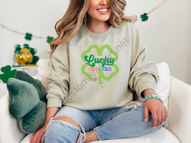 St Patrick Day Teacher Sweatshirt St Pattys Day Teacher Sweatshirt St Patricks Day Sweatshirt For Teacher The Cutest Clover Sweatshirt