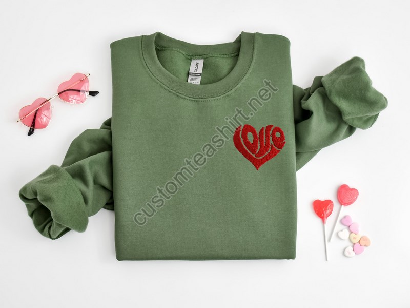 Embroidered Valentines Day Sweatshirtxoxo Sweatshirtvalentine Day Outfitvalentines Day Giftembroidered Valentines Love Sweatshirt