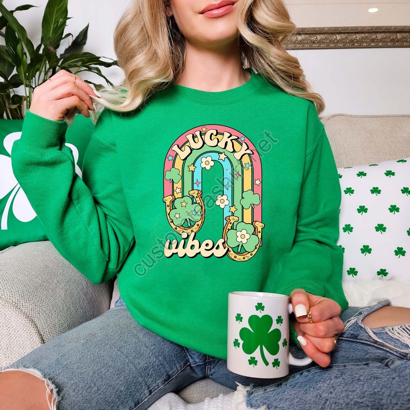 St Patrick's Day Lucky Season Sweatshirt Women's St Patty's Shirt Shamrock Tee St Patrick's Daycute St Patty's Shirtshamrock Sweatshirt