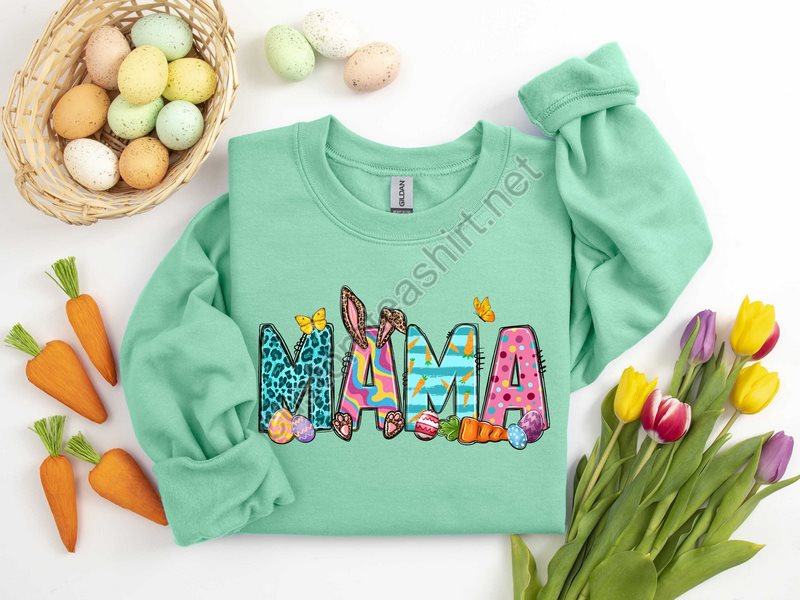 Easter Mama Sweatshirt Easter Shirt Mamas Bunnies Shirt Easter Gift For Mom Easter Hoodie Mom Sweatshirt Gift For Her Sweater For Her