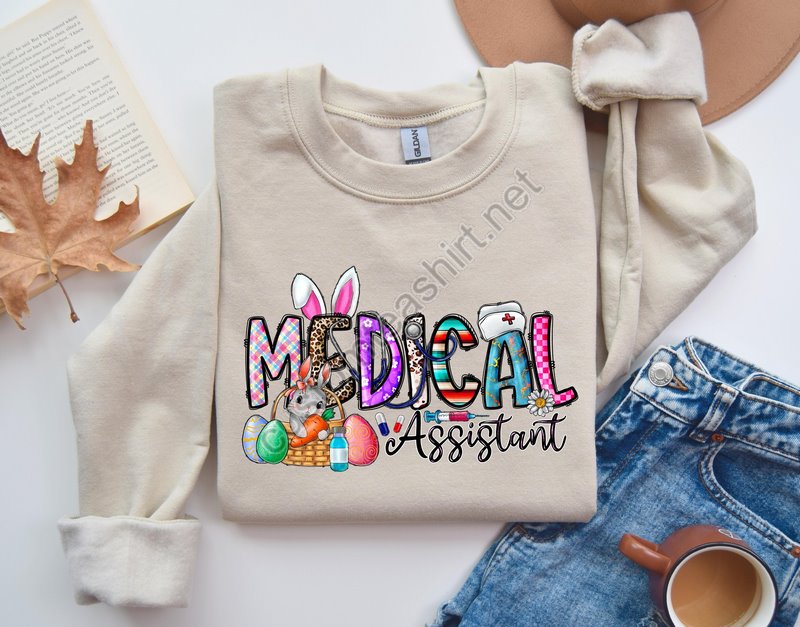 Happy Easter Egg Nurse Easter Nurse Shirt Medical Assistant Easter Nursing Sweatshirt Happy Easter T-shirt Doctors Easter T-shirt