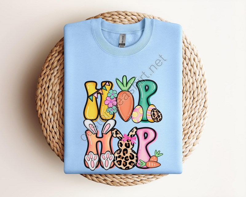 Hip Hop Easter Easter Bunny Happy Easter Bunny Sweatshirt Bunnies Sweatshirt Leopard Bunny Sweatshirt Happy Easter Sweater Easter Gift