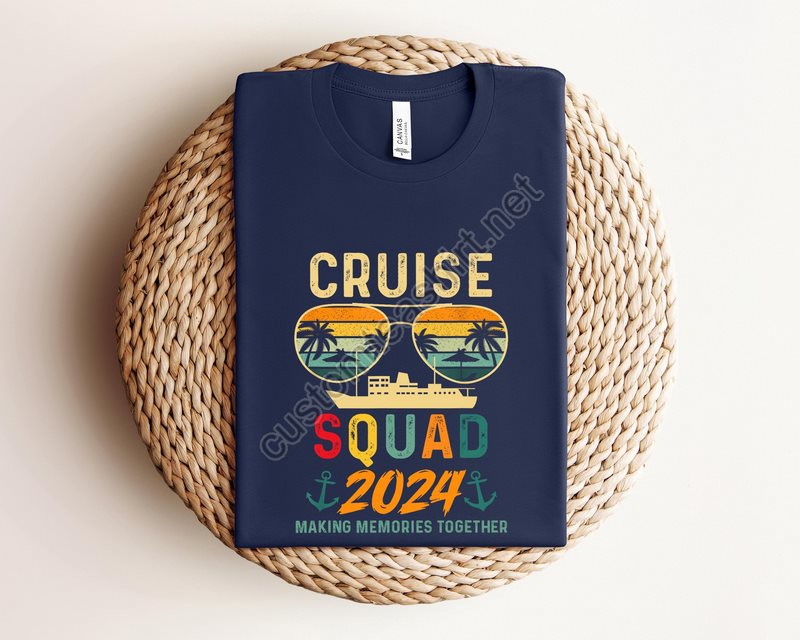 Custom Cruise Squad 2024 Shirtfamily Matching Vacation Shirtscruise Squad 2024 Shirtcruise Squad Shirtscustom Family Cruise Shirts