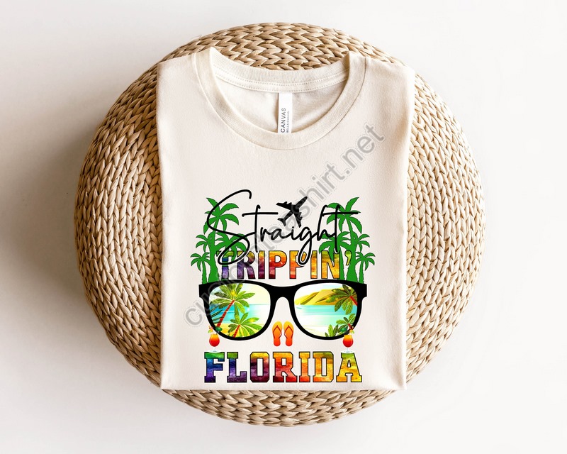 Straight Trippin' Florida Shirtflorida Shirtflorida State Shirtgift From Floridasunshine State Shirtflorida Lover Shirtflorida Trip