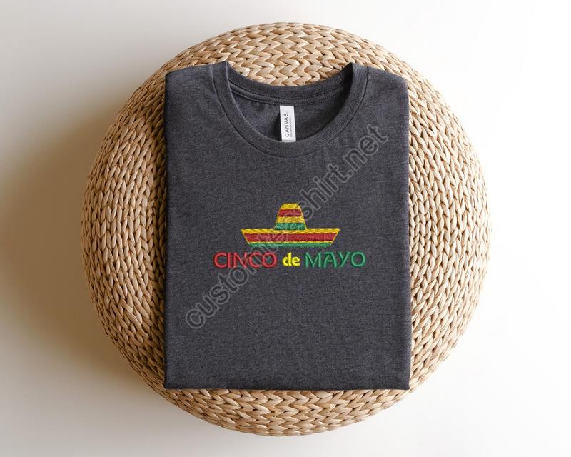 Happy Cinco De Mayo Embroidery Shirtdown To Fiesta Embroidery Shirtcinco De Mayo Fiesta Embroidery Shirtmexico Embroidery Shirt