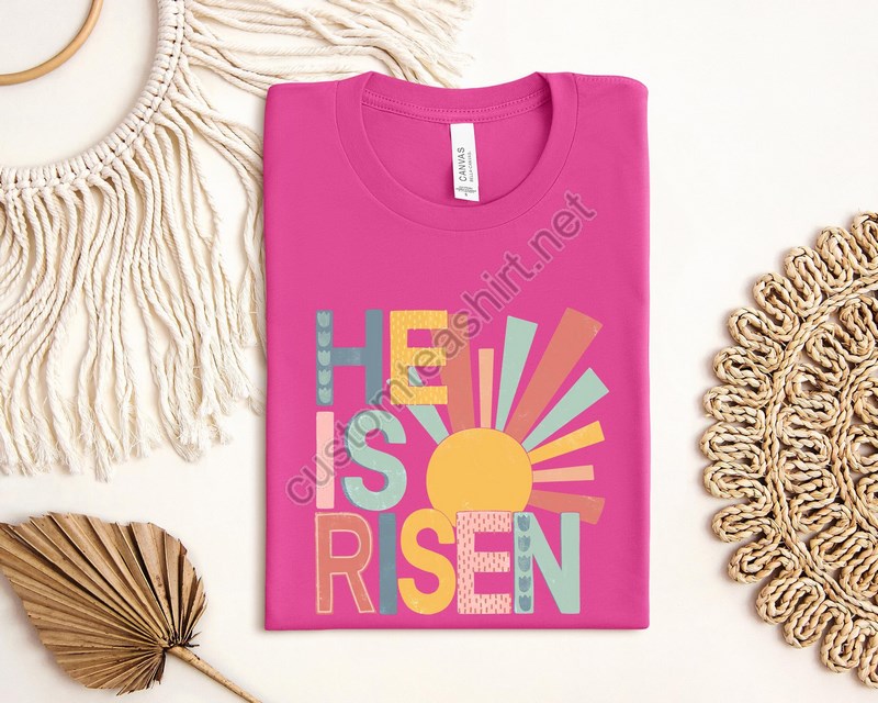 He Is Risen Sweatshirt Christian Easter Sweatshirt Womens Easter Sweatshirt Bible Verse Sweatshirt Religious Sweatshirt Easter Gift