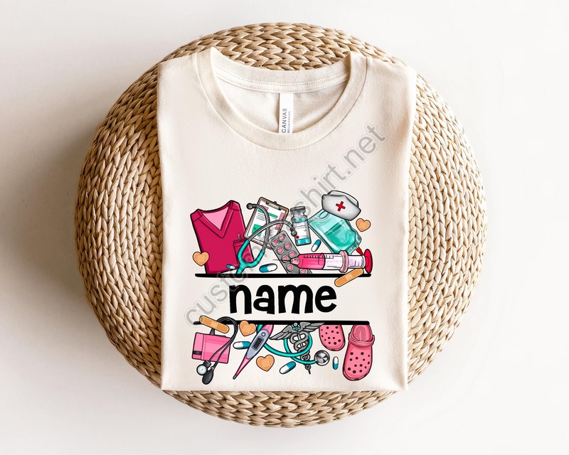 Custom Nurse Shirt Shirt For Nurse Nurse Shirt Nurse Name Shirt Nurse Shirt With Name Custom Name Shirt Gift For Nurse Nurse Gift