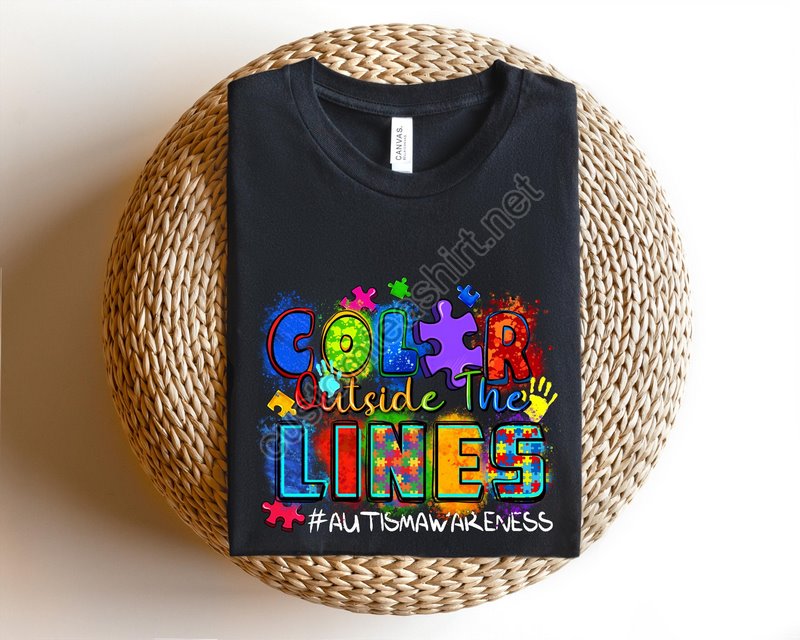 Color Outside The Lines Autism Awareness Shirtautism Awareness Shirt Autism Mom Shirt Autism Shirt Neurodiversity Shirt Equality Shirt