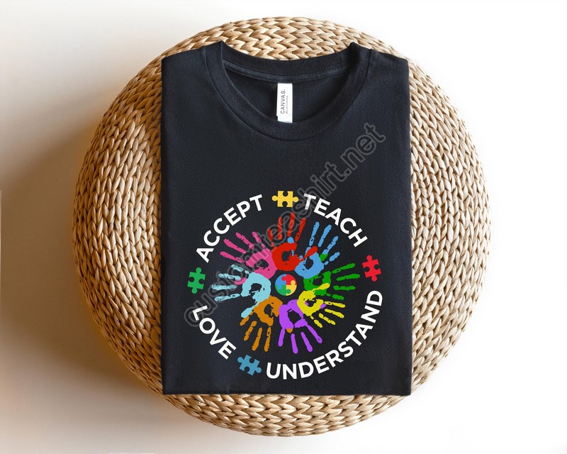 Autism Comes With A Teacher Who Never Gives Upautism Awareness Shirtpuzzle Piece Shirtautism Teacher Shirtaccept Understand Love Shirt